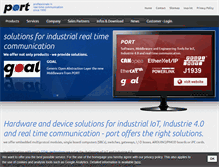 Tablet Screenshot of port-automation.com